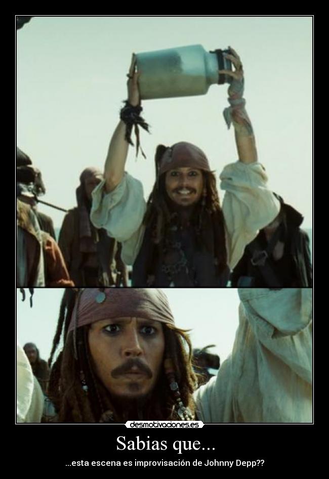 Sabias que... - ...esta escena es improvisación de Johnny Depp??