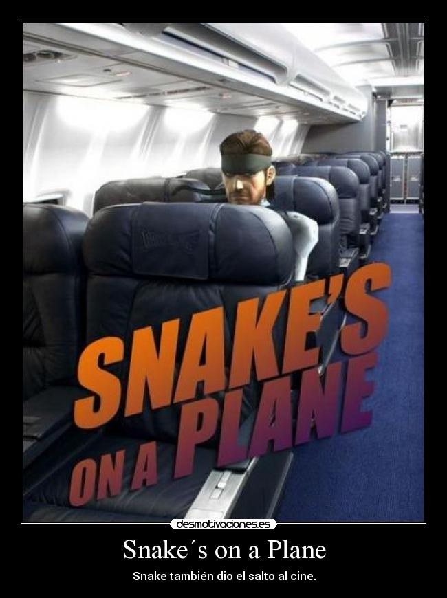 Snake´s on a Plane - Snake también dio el salto al cine.