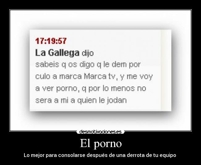 El porno -