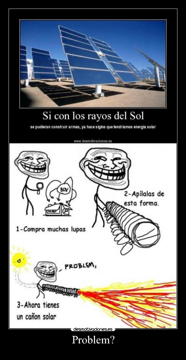 carteles trollscience luz solar desmotivaciones