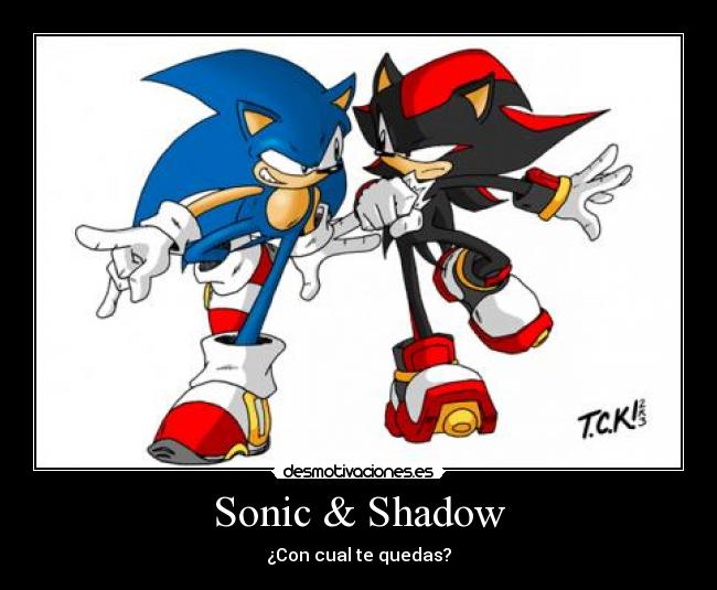carteles sonic shadow desmotivaciones