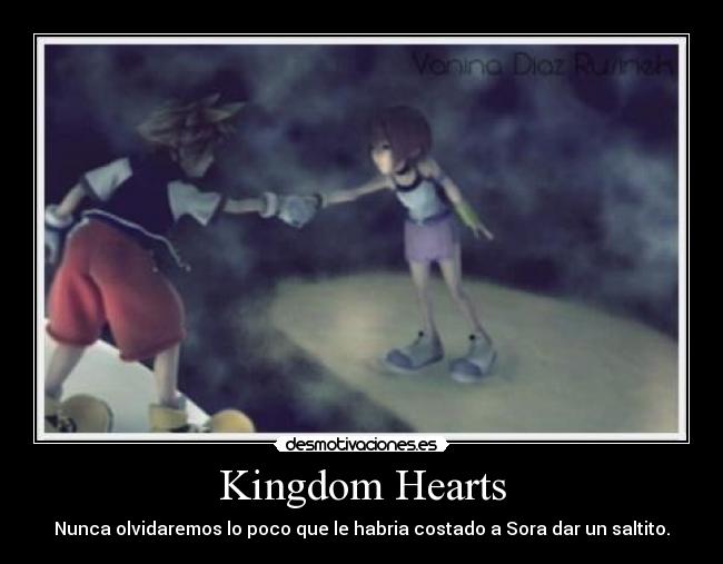 Kingdom Hearts - Nunca olvidaremos lo poco que le habria costado a Sora dar un saltito.