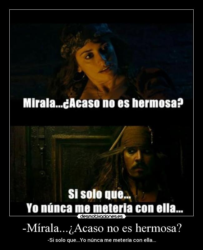 carteles piratas del caribe jack sparrow angelica amor desmotivaciones