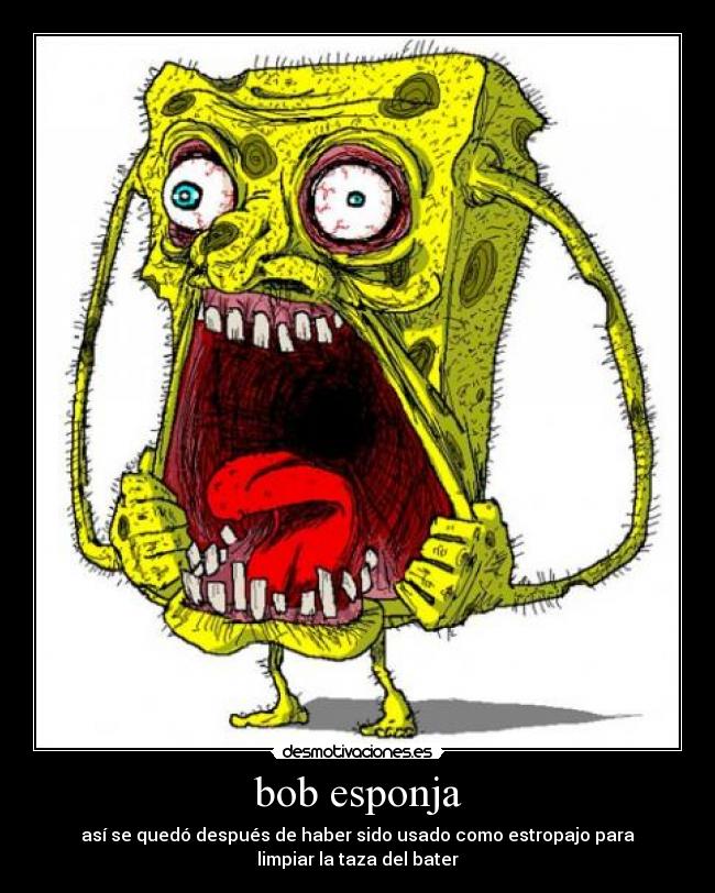 carteles bob esponja desmotivaciones