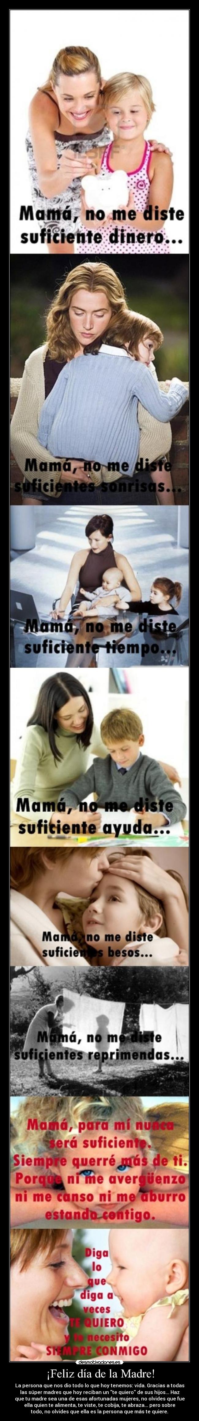 ¡Feliz día de la Madre! -