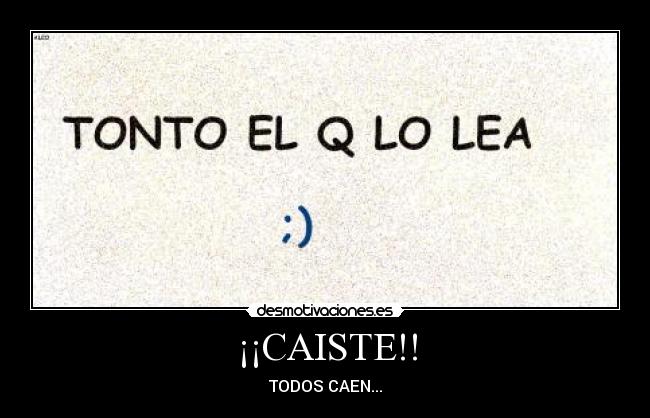 ¡¡CAISTE!! - 