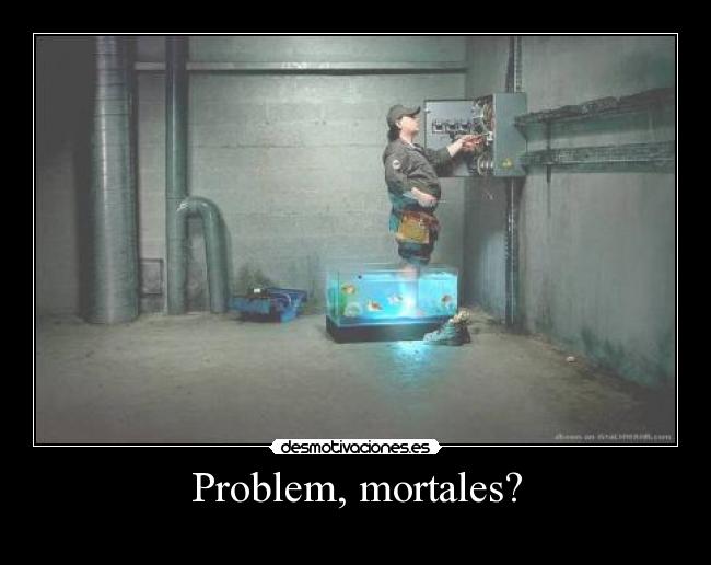 carteles acuario electricista problem mortales desmotivaciones