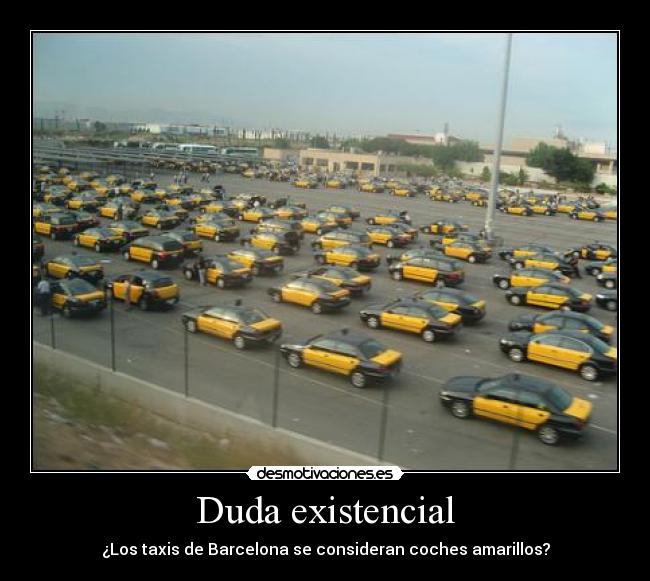 Duda existencial - ¿Los taxis de Barcelona se consideran coches amarillos?