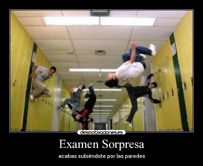 carteles examen desmotivaciones