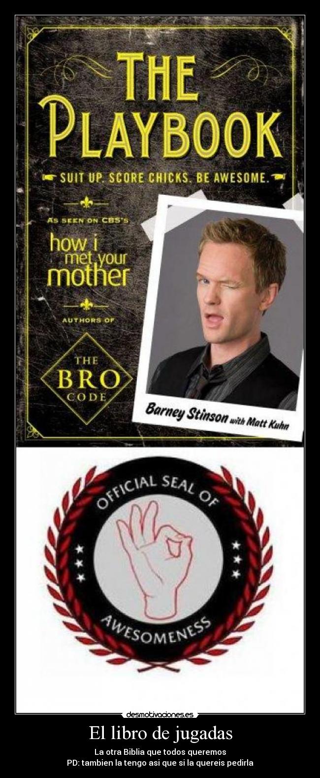 carteles the play book libro jugadas desmotivaciones