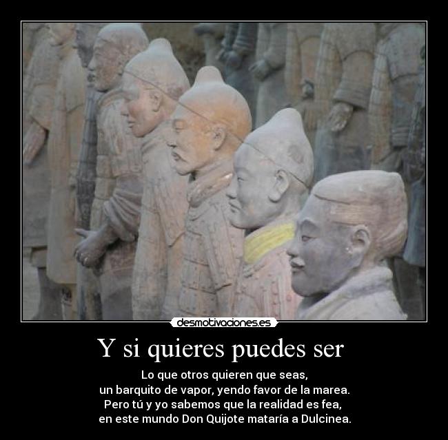 Y si quieres puedes ser -