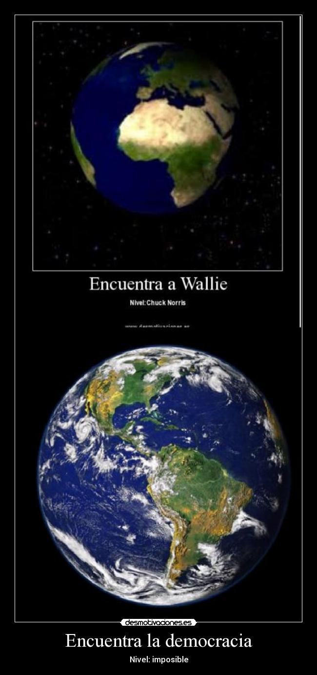 Encuentra la democracia - Nivel: imposible