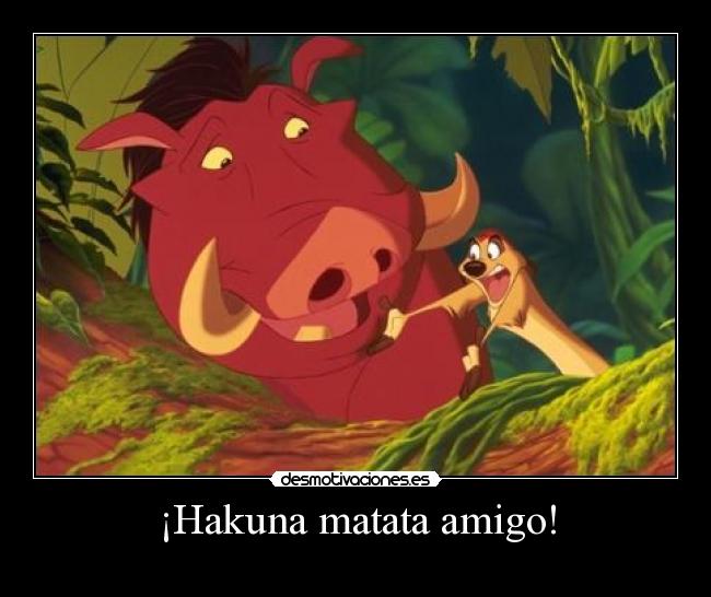 ¡Hakuna matata amigo! - 
