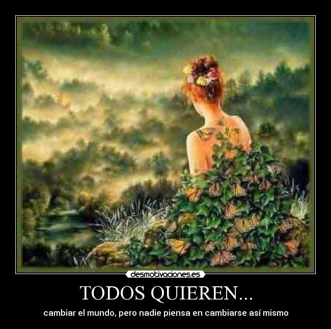 carteles mujer naturaleza desmotivaciones