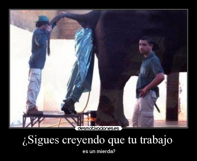 ¿Sigues creyendo que tu trabajo - es un mierda?