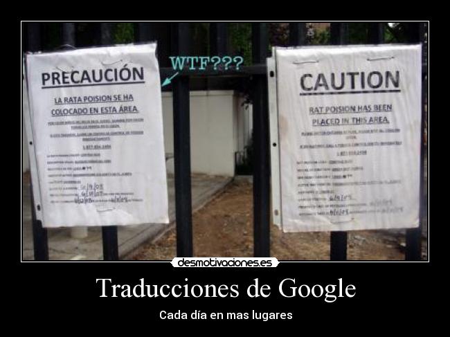 carteles google traducir rata poison desmotivaciones