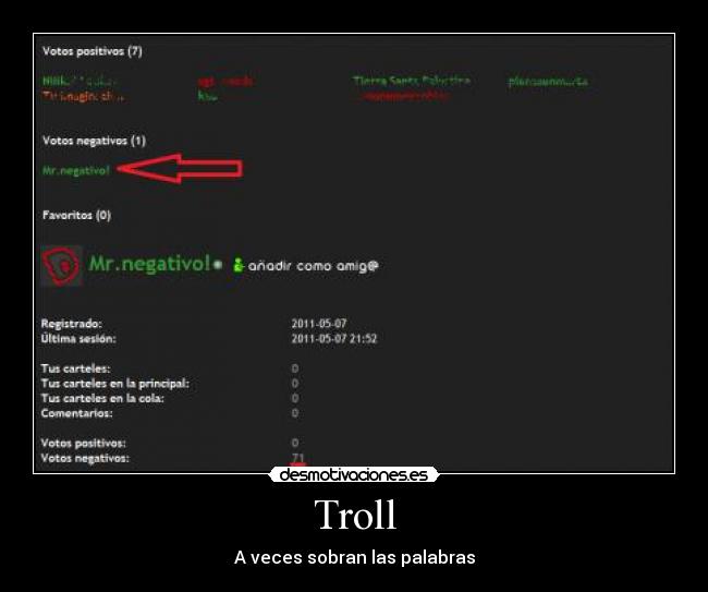 Troll - A veces sobran las palabras