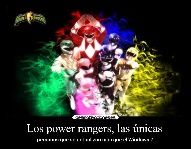 Los power rangers, las únicas  - 