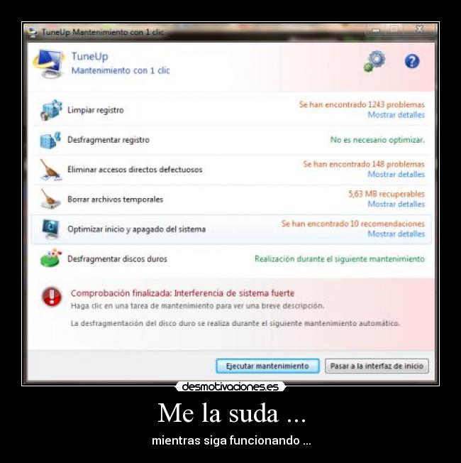 carteles ordenador lento suda seguir funcionar registro problema mother god fin duro disco inicio desmotivaciones