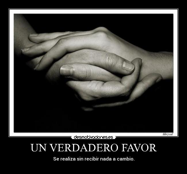 UN VERDADERO FAVOR - 