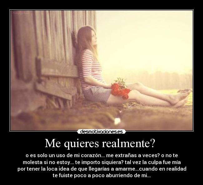 Me quieres realmente?  - 