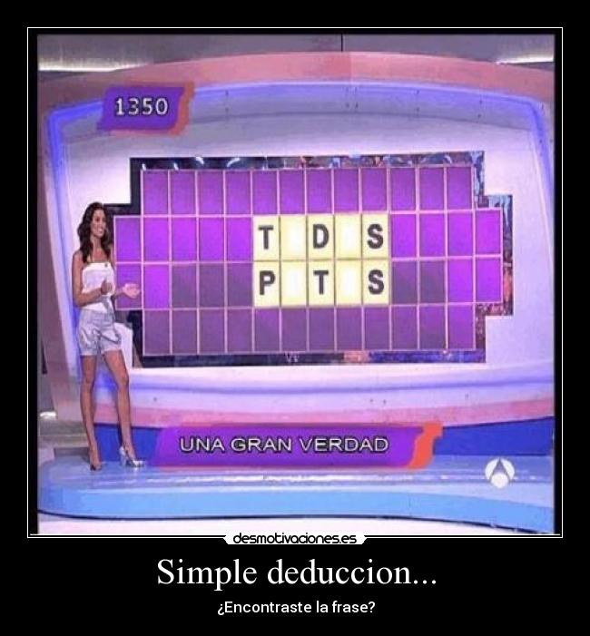 Simple deduccion... - 