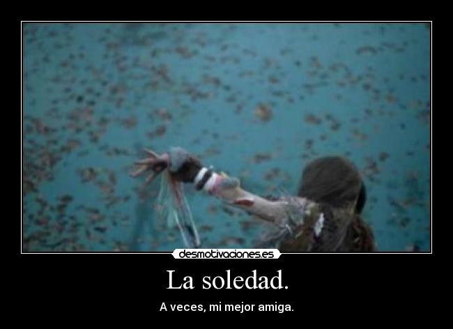 La soledad. -
