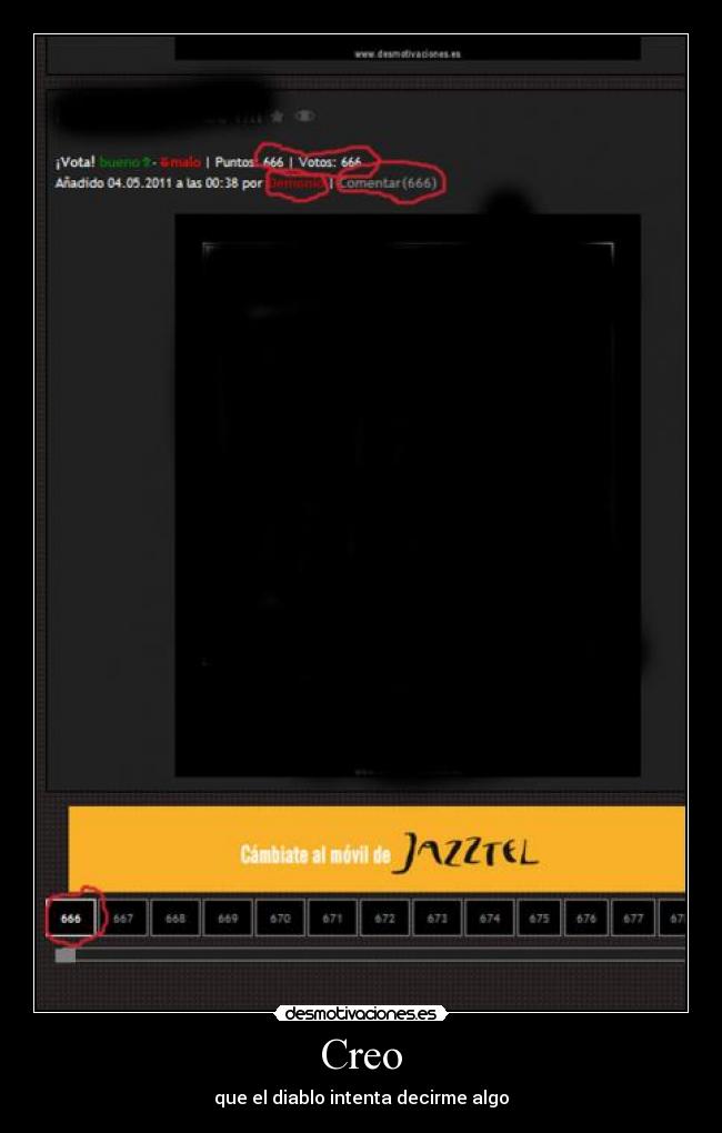 Creo - que el diablo intenta decirme algo