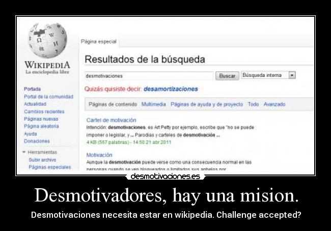 Desmotivadores, hay una mision. -