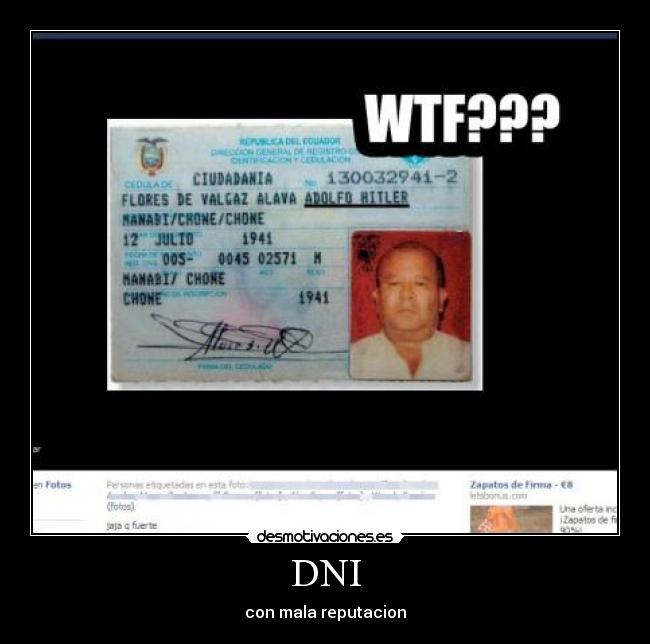 DNI - con mala reputacion