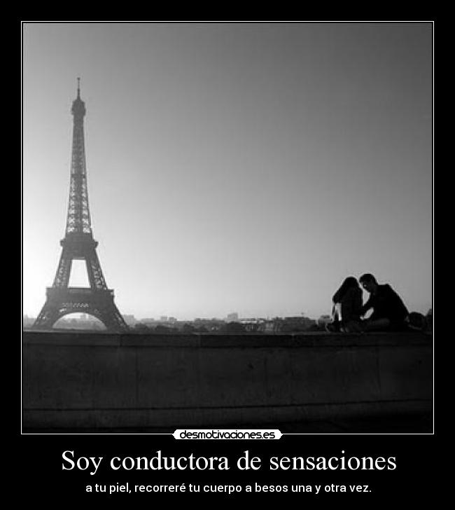 Soy conductora de sensaciones - 