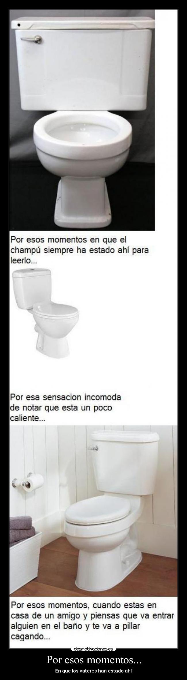 Por esos momentos... - En que los vateres han estado ahí