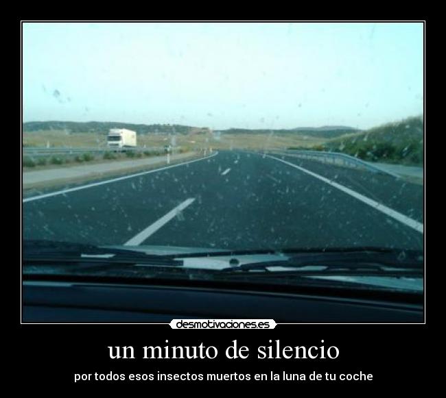un minuto de silencio -