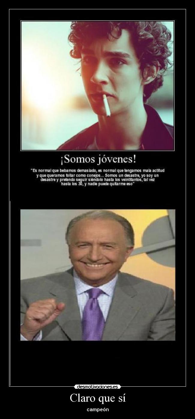 Claro que sí - campeón