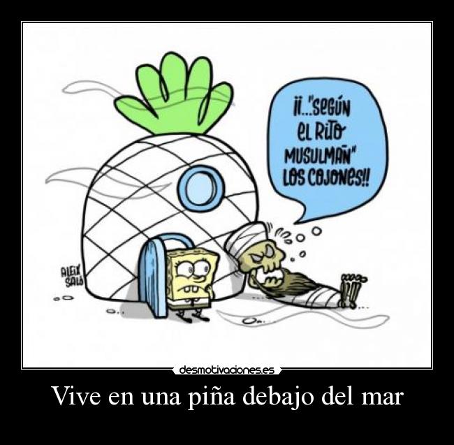 Vive en una piña debajo del mar - 