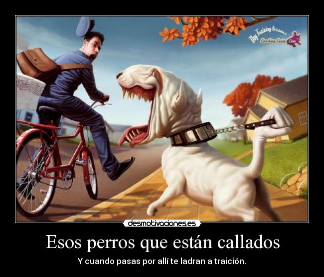 Esos perros que están callados -