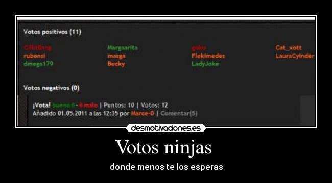Votos ninjas  - 