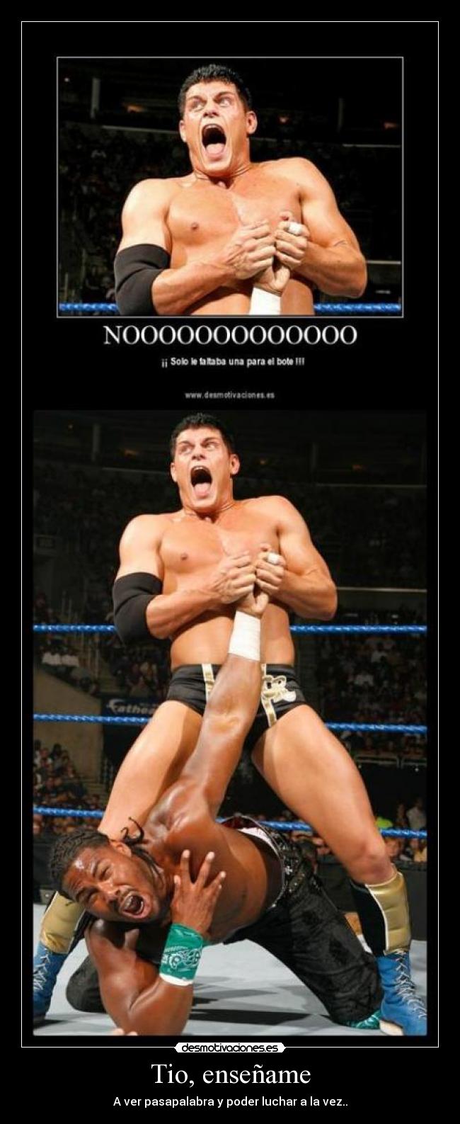 Tio, enseñame - A ver pasapalabra y poder luchar a la vez..