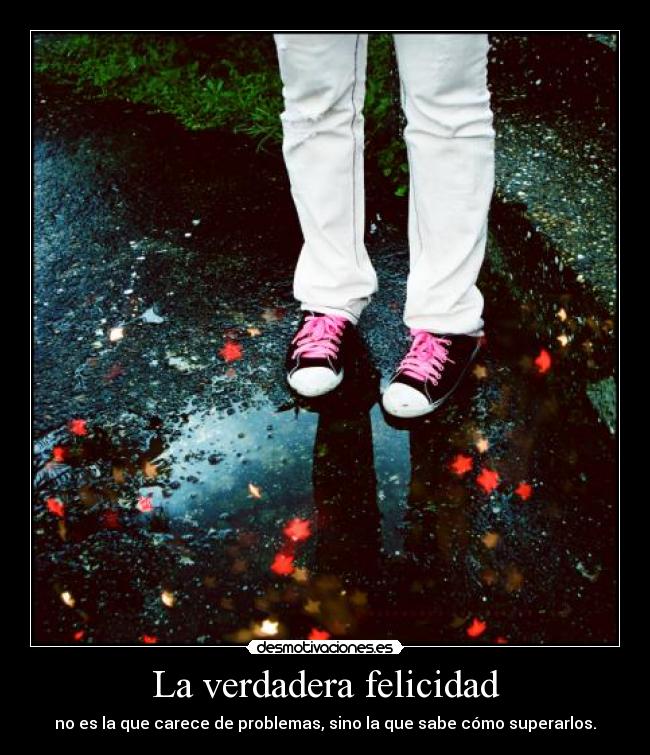 La verdadera felicidad -