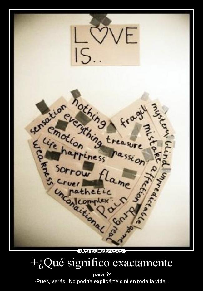 +¿Qué significo exactamente -