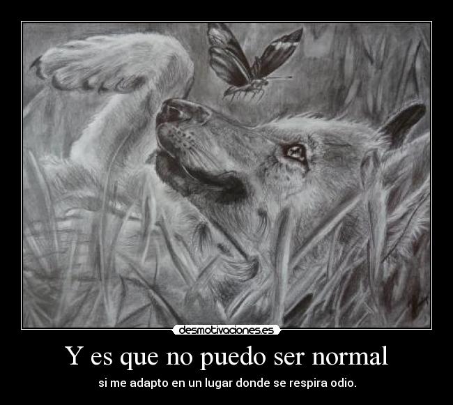 Y es que no puedo ser normal - 