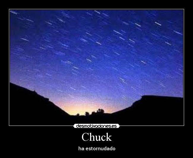 Chuck - ha estornudado