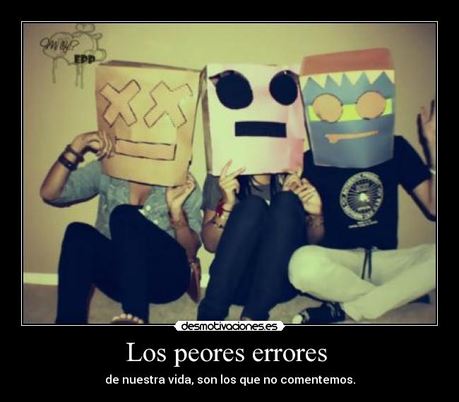 Los peores errores -