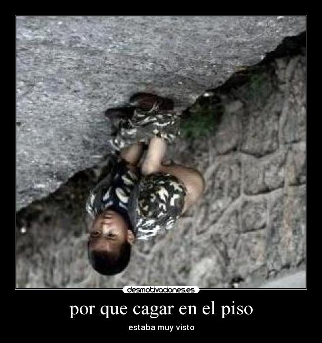 por que cagar en el piso - 