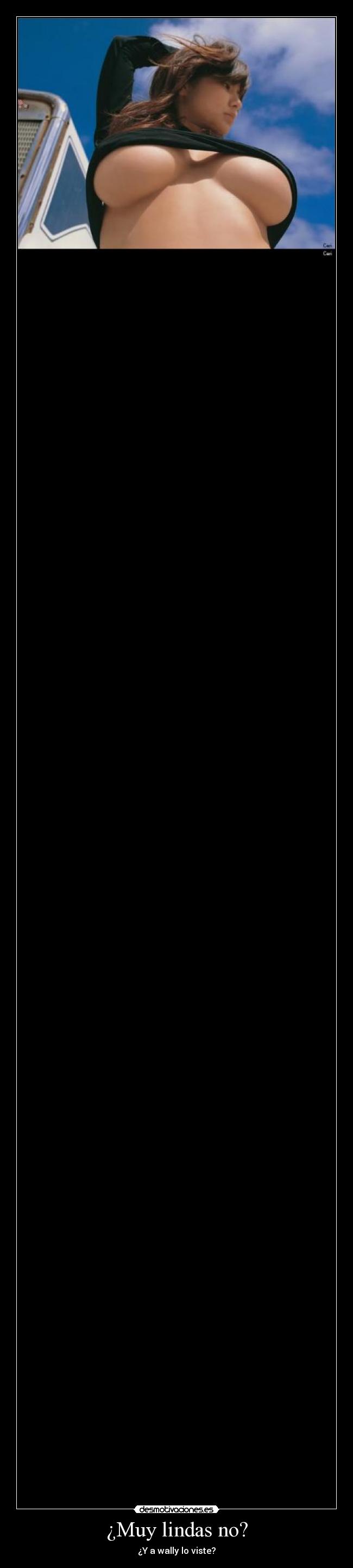 ¿Muy lindas no? - ¿Y a wally lo viste?