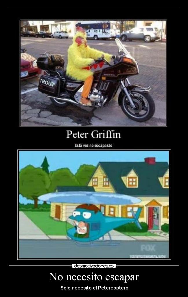 No necesito escapar -