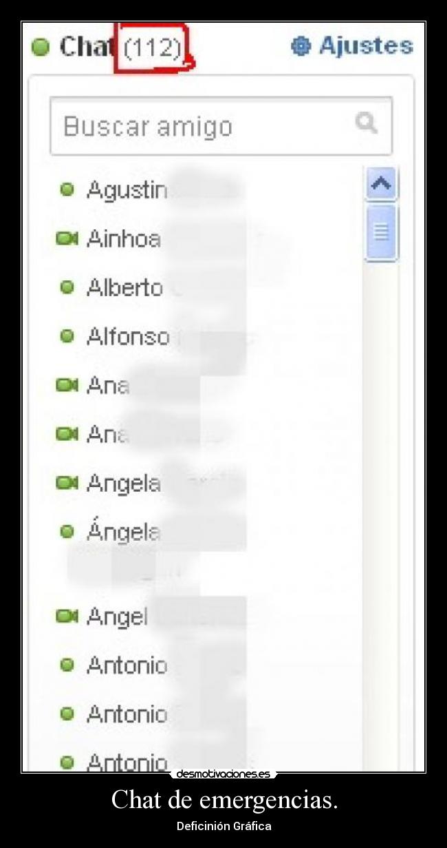 Chat de emergencias. - 