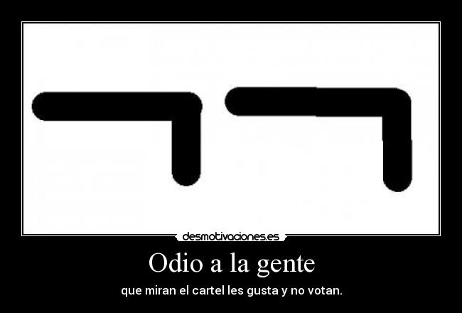 Odio a la gente -