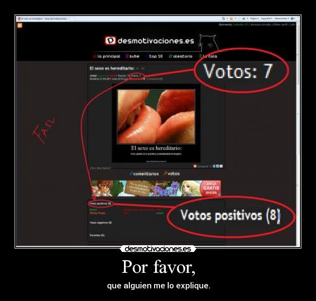 Por favor, - que alguien me lo explique.