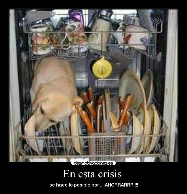 En esta crisis  - se hace lo posible por ...:AHORRARRR!!!!